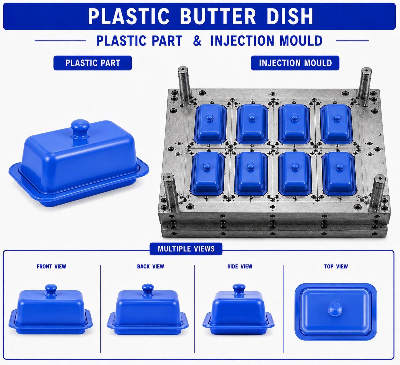 Plastic Butter Dish Mould and Moulding Service